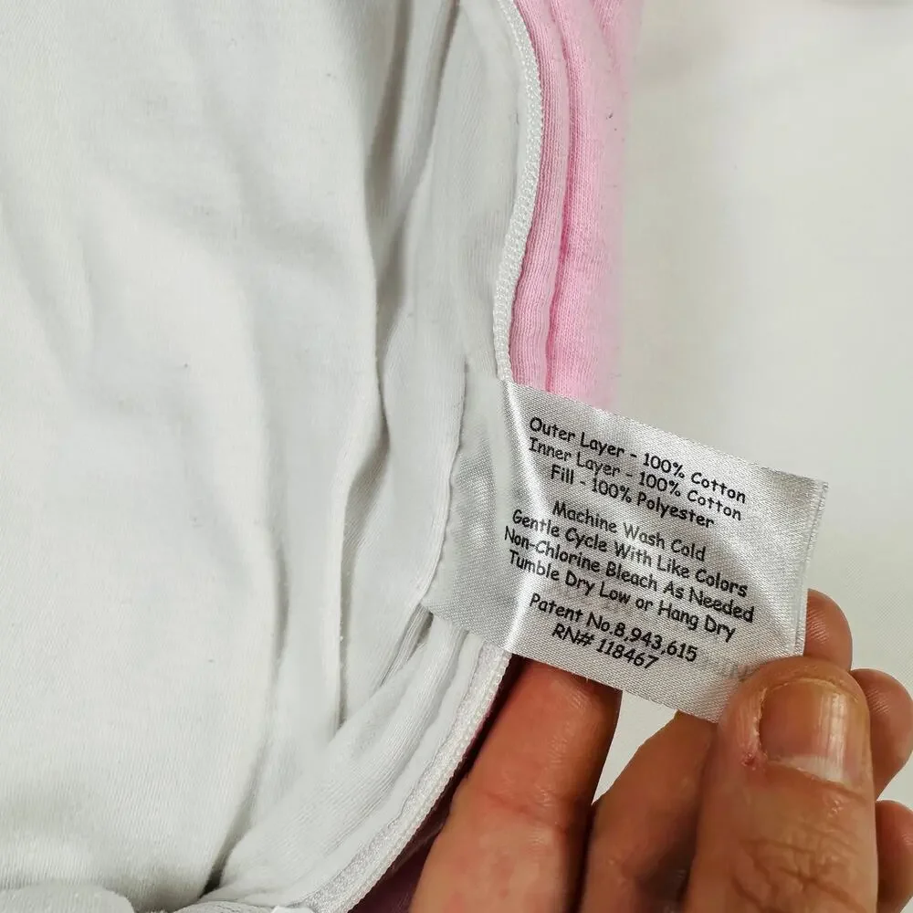 Baby Merlin's Magic Sleep Suit Pink 100% Cotton Very Thick Sz Small 3-6 mo